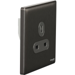 Schneider Electric 施耐德電氣 NUX426_SS UNICA X 13A 250V~ 單位插座 (炫星銀)